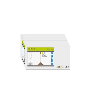 CONO * COLGANTE LED 10W - CUERO - 24 CM - DIMABLE TRIAC
