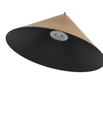 CONO * COLGANTE LED 10W - CUERO - 24 CM - DIMABLE TRIAC