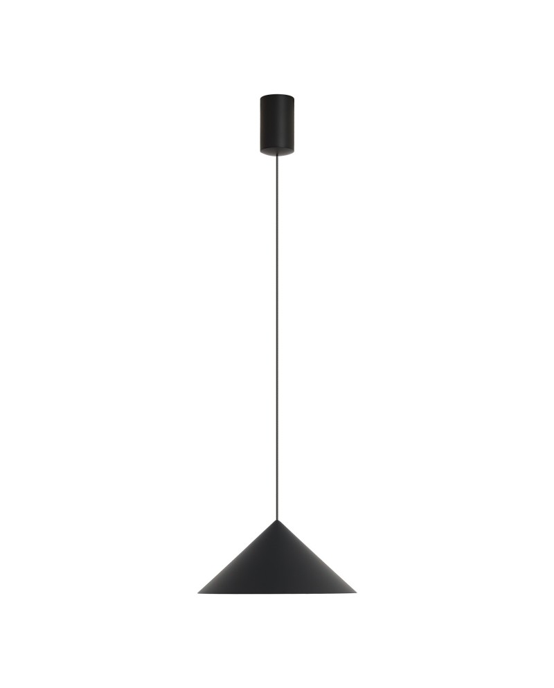 CONO * COLGANTE LED 10W - NEGRO - 24 CM - DIMABLE TRIAC