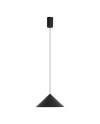 CONO * COLGANTE LED 10W - NEGRO - 24 CM - DIMABLE TRIAC