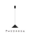 CONO * COLGANTE LED 10W - NEGRO - 24 CM - DIMABLE TRIAC