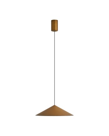CONO * COLGANTE LED 10W - CUERO - 30 CM - DIMABLE TRIAC