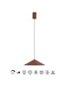 CONO * COLGANTE LED 10W - COBRE - 30 CM - DIMABLE TRIAC