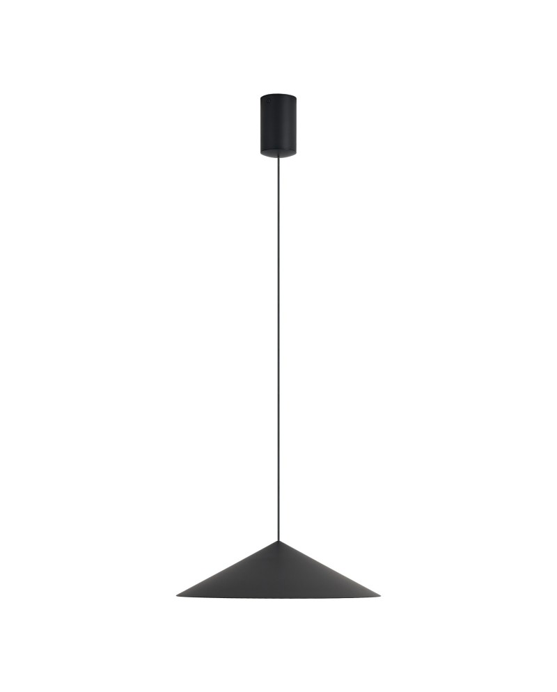 CONO * COLGANTE LED 10W - NEGRO - 30 CM - DIMABLE TRIAC
