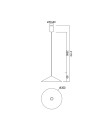 CONO * COLGANTE LED 10W - NEGRO - 30 CM - DIMABLE TRIAC