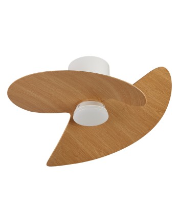 ONA * PLAFÓN / VENTILADOR  - BLANCO-MADERA