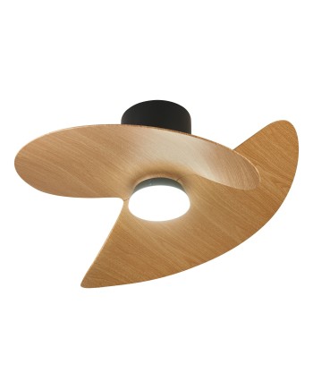ONA * PLAFÓN / VENTILADOR  - NEGRO-MADERA