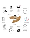 ONA * PLAFÓN / VENTILADOR  - NEGRO-MADERA