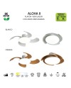 ALOHA II  * PLAFÓN / VENTILADOR  - BLANCO