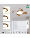 ALOHA II * PLAFÓN / VENTILADOR  - BLANCO-MADERA