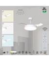LUNA  S * VENTILADOR PEQUEÑO LED - BLANCO