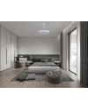 LUNA  M * VENTILADOR MEDIANO LED - BLANCO