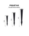 EXTERIOR * PIQUETA SUJECCION NEGRA (GRANDE)60*260mm