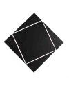 Dakla * Aplique Cuadrado Led 18W Negro