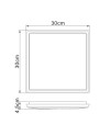 ***Des*** Aneto * Plafon/Aplique Led Ip65 30*30  18W 4000K