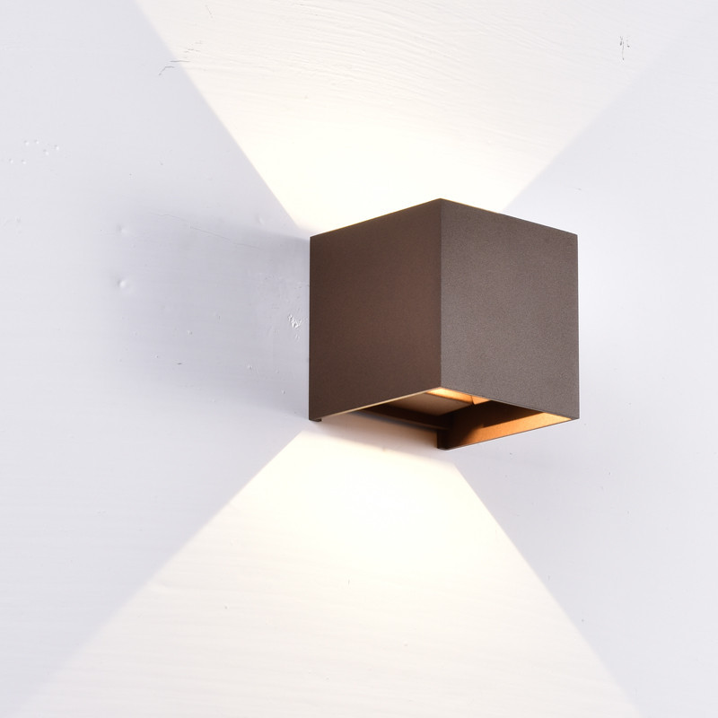 DAVOS APLIQUE EXTERIOR LED* 2*6W 2700K DIM CORTEN LED 12W   2700K   1100 LMS