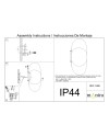EOS * APLIQUE 1L - 260 LM - IP44
