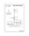 ***OFER/DES*** PAOLA*PLATA* LÁMPARA LINEAL 6L (2 BRAZOS)