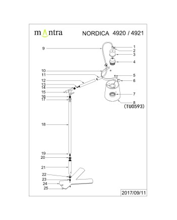 ***OFER/DES*** NORDICA *BLANCO/MADERA* PIE SALON 1L