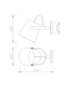 NORDICA *NEGRO/MADERA* APLIQUE 1L