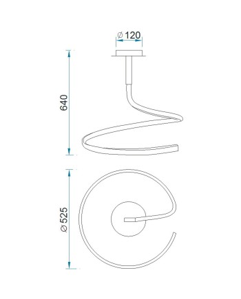 ***OFER/DES*** NUR PLATA * LÁMPARA SIMPLE (DIMMABLE) - 3000K