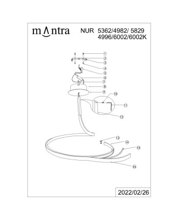 ***OFER/DES*** NUR PLATA * LÁMPARA SIMPLE (DIMMABLE) - 3000K