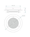 CRYSTAL LED * PLAFÓN REDONDO 12W - 28CM - 4000K