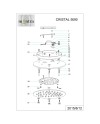 CRYSTAL LED * PLAFÓN REDONDO 12W - 28CM - 4000K