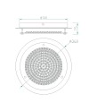 CRYSTAL LED * PLAFÓN REDONDO 18W - 36CM - 4000K