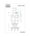 CRYSTAL LED * PLAFÓN REDONDO 24W - 45CM - 4000K