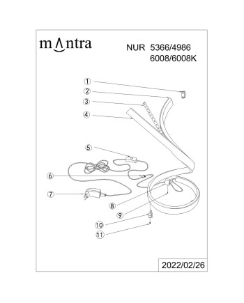 ***OFER/DES*** NUR FORJA * SOBREMESA 15W - 2800lm