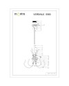 ***OFER/DES*** VERSAILLES * LÁMPARA 103 CM