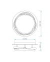 ***OFER/DES***  INFINITY PLATA DIMABLE * PLAFÓN 40 CM