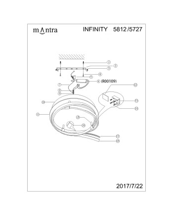 ***OFER/DES***  INFINITY PLATA DIMABLE * PLAFÓN 40 CM