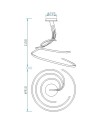 ***OFER/DES*** NUR PLATA XL * LÁMPARA TRIPLE DIMABLE - 3000K