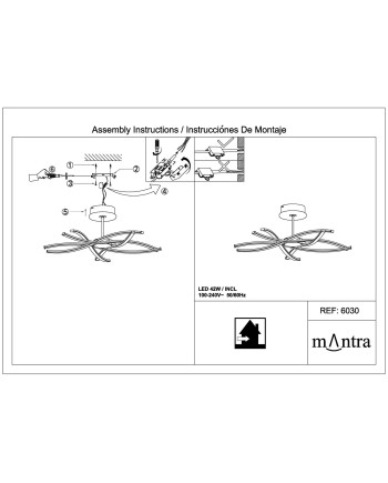 ***OFER/DES*** AIRE LED * SEMIPLAFÓN 42W (AIRE)