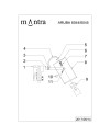 ARUBA * FOCO 1L RAIL * E27 Negro