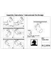 ARUBA * FOCO 1L RAIL * E27 Negro
