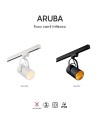 ARUBA * FOCO 1L RAIL * E27 Negro
