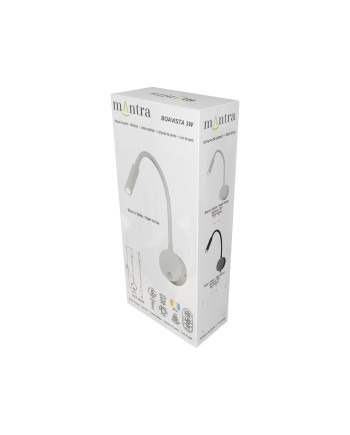 BOAVISTA * APLIQUE LED BRAZO LECTOR 1L - 3W Blanco
