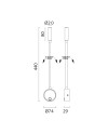 BOAVISTA * APLIQUE LED BRAZO LECTOR 1L - 3W Negro