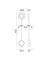 BOAVISTA * APLIQUE LED BRAZO LECTOR 1L - 5W Blanco