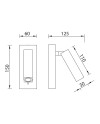 TARIFA * APLIQUE CUERO LECTOR LED 3W 3000K