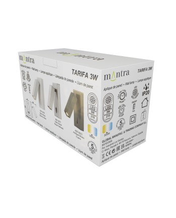 TARIFA * APLIQUE CUERO LECTOR LED 3W 3000K