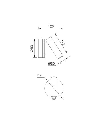 PREA * APLIQUE BLANCO LECTOR LED 3W 3000K