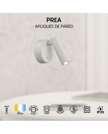 PREA * APLIQUE BLANCO LECTOR LED 3W 3000K