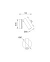 PREA * APLIQUE CUERO LECTOR LED 3W 3000K
