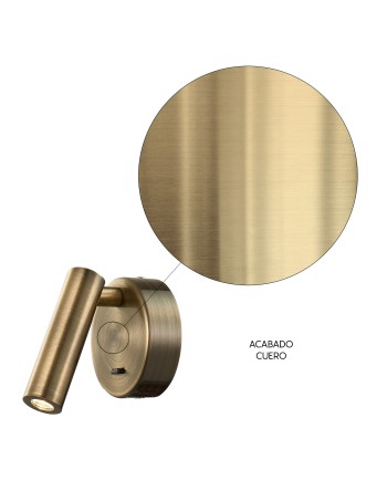 PREA * APLIQUE CUERO LECTOR LED 3W 3000K