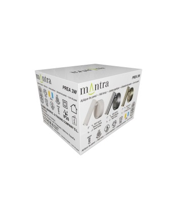 PREA * APLIQUE CUERO LECTOR LED 3W 3000K