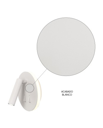 CAYMAN R* APLIQUE BLANCO LECTOR LED 3W+6W 3000K